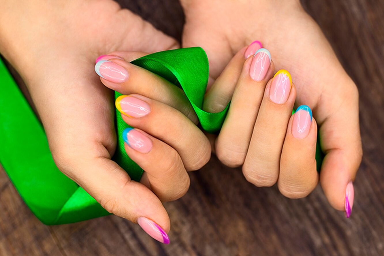 фото ногтей разными цветами на руках
